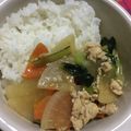 ちみかけ's cooksnap of when they made 簡単♪大根とひき肉の生姜あん煮.