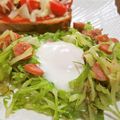 イベ長's cooksnap of when they made ハムとキャベツの巣ごもり目玉焼き♪.