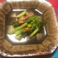 チェリチョコ's cooksnap of when they made からし菜とベーコンのいためもの.