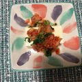 Laufen's cooksnap of when they made キムチ乗せ豆腐☆簡単おつまみ.