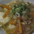 なした's cooksnap of when they made ☆めんつゆだけで味付け豆腐ともやしあん☆.