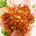 nyaojun's cooksnap of when they made 茹で豚の甘酢かけ.
