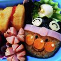 kaaanmi's cooksnap of when they made ＊キャラ弁＊　バイキン頭巾なアンパンマン.