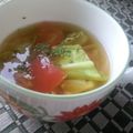 tsohmionko's cooksnap of when they made トマトとレタスのスープ♡.