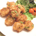 Omamama's cooksnap of when they made エビと枝豆のふわふわ揚げ.