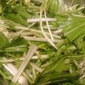 かめのたろう's cooksnap of when they made 水菜と塩昆布の簡単サラダ.