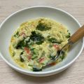 Ume星cafe's cooksnap of when they made オートミール、カニカマ、ワカメの卵雑炊♪.