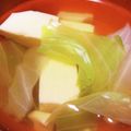 ミニマフィン's cooksnap of when they made 卵豆腐とキャベツの簡単スープ☆.