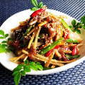 辰夫女子's cooksnap of when they made 牛肉と牛蒡の甘辛炒め.