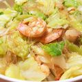 G☆Ponchi's cooksnap of when they made 中華鍋でエビ・キャベツの春雨炒め.
