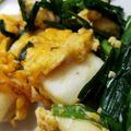 りー君グランマ's cooksnap of when they made ニラたまのサイコロはんぺん入り☆.