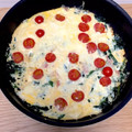 こんまい♪'s cooksnap of when they made ほうれん草とトマトチーズの洋風卵とじ.