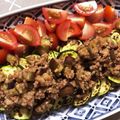 クックG5DSWD☆'s cooksnap of when they made ズッキーニ×ナスの肉味噌.