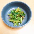 ★ぴよぴよ501★'s cooksnap of when they made レンチン◎わさび菜のおひたし◎あっさり.
