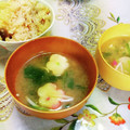 めみたん☆'s cooksnap of when they made 冷凍えのき茸とほうれん草の味噌汁.