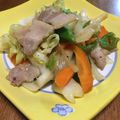 QPはにー's cooksnap of when they made ☆豚肉と野菜のぽん酢炒め☆.