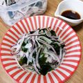 クックI7I5L1☆'s cooksnap of when they made ワカメ玉ねぎ…わさび醤油.