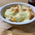 ☆mocha's cooksnap of when they made ゆで卵とポテトチップスのチーズ焼き.