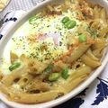 フジぽん's cooksnap of when they made ショートパスタのカレーチーズ焼き.