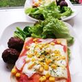 ハッピーみっけ♪'s cooksnap of when they made 超簡単紫玉ねぎコーンピザソーストースト.