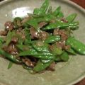 へのへのもへの's cooksnap of when they made 牛肉とスナップえんどうのオイスター炒め.