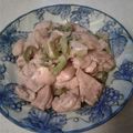 twaltich's cooksnap of when they made 鶏ももとネギトロ～リ炒め.