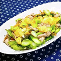 ｍａｒｉ♪'s cooksnap of when they made 小松菜・豚こまの卵ふんわり炒め♪.