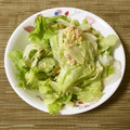 puniＫ's cooksnap of when they made レタスと新玉と胡瓜とツナ卵のサラダ.