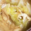 ちゃぎー's cooksnap of when they made 厚揚げとキャベツのお味噌汁.