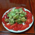 Okecchan's cooksnap of when they made じゃがいもときゅうりのツナ味噌炒め.