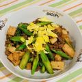 タムラサクラ's cooksnap of when they made アスパラと豚ひき肉のオイスター炒め.