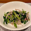 あんぺる's cooksnap of when they made 空芯菜とえのきの塩炒め.