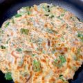おっクック☆'s cooksnap of when they made 天ぷら粉のにら豚チヂミ.