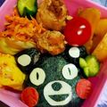 たにたーに's cooksnap of when they made キャラ弁 ご当地キャラ くまモン.