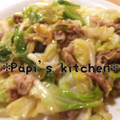 papikun's cooksnap of when they made 豚肉と新キャベツの柚子胡椒炒め.
