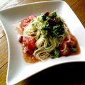 kbitch's cooksnap of when they made Wソースで２度おいしい♪冷製パスタ.