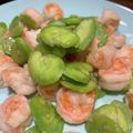 ＊lequio＊'s cooksnap of when they made シンプルに美味い。海老とそら豆の塩炒め♪.