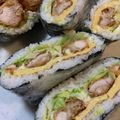 きよっぺ☆'s cooksnap of when they made 唐揚げ おにぎらず.