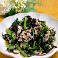 ルパンのかあさん☆彡's cooksnap of when they made 小松菜と豚肉・ひじきの和え物.