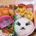 さくらemi's cooksnap of when they made うさぎのモフィ キャラ弁.