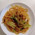 ume☆momo's cooksnap of when they made オイスターソースで長ネギと椎茸のパスタ.