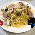 ☆すぬぴっぴ☆'s cooksnap of when they made 15分で完成！きのことハムの和風パスタ.