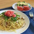 ぽろけん's cooksnap of when they made 超簡単 明太子とキノコのスパゲッティ.