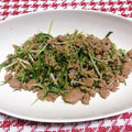 ぎん＆らいママ☆'s cooksnap of when they made 水菜と挽肉のピリ辛オイスターソース炒め♪.