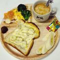 choco831's cooksnap of when they made 簡単☆朝ごはん　ちくわマヨチーズトースト.