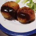 eiyoushi's cooksnap of when they made ハマる！しっかり味のケチャップコロッケ.