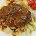 るるっぱ's cooksnap of when they made 元ハンバーグ職人直伝！しそ豆腐ハンバーグ.
