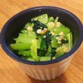 金魚のひらり's cooksnap of when they made ヘルシー！小松菜のピーナツ和え.