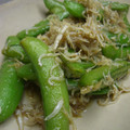  さくらのキッチン's cooksnap of when they made さやえんどうとちりめんじゃこの炊いたん.