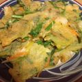 まつ☆ちえ's cooksnap of when they made 簡単！小麦粉で作るニラチヂミ＆タレ♡.